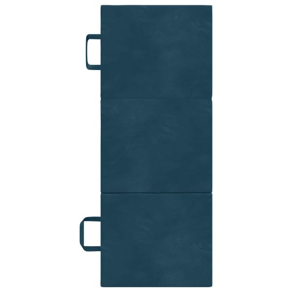 Сгъваем диван легло 90 x 67 x 45 см Синьо