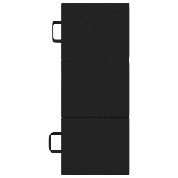 Сгъваем диван легло 90 x 63 x 45 см Черно