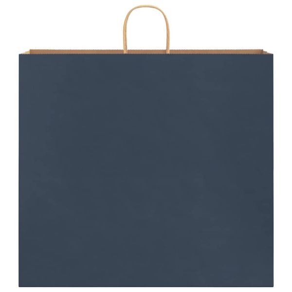 Хартиени торбички 250 бр с дръжки сини 54x15x49 см
