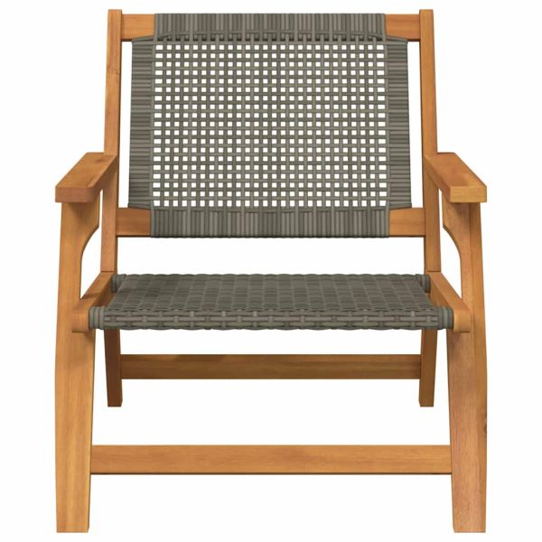 Градинска мебел 2 pcs Сив 67 x 78 x 73 см