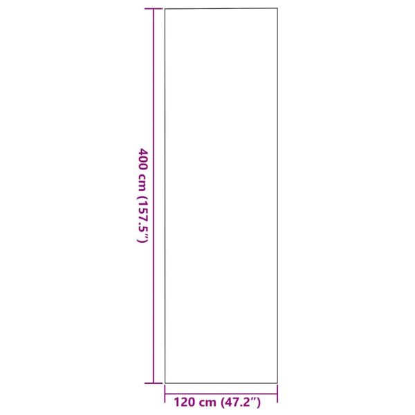 Мат за врата Черно 120 x 400 cm 100% Полиамид