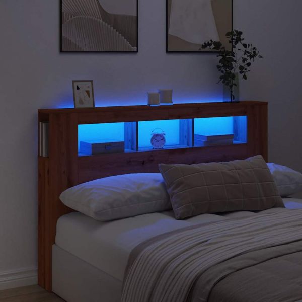LED табла за глава Artisan Инженерна дървесина