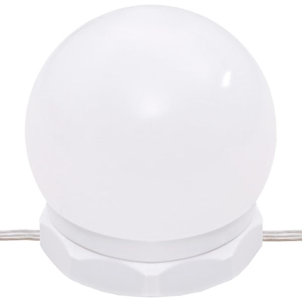 Комплект тоалетка с LED, сонома дъб, инженерно дърво