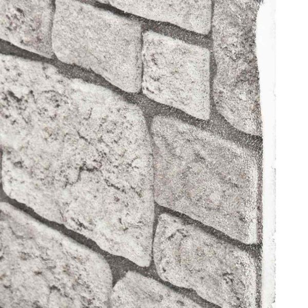 Стенни панели 10 бр. 100 x 50 cm Сиво EPS пяна