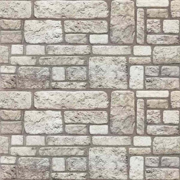 Стенни панели 10 бр. 100 x 50 cm Сиво EPS пяна