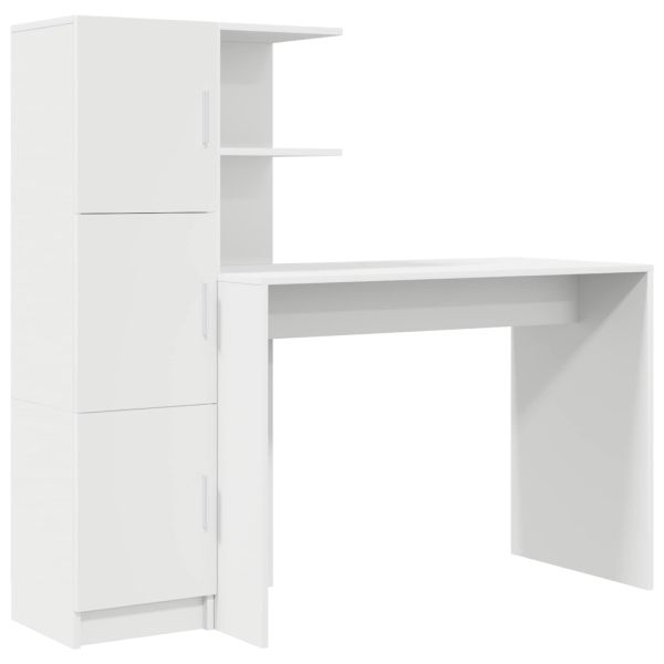 Бюро Бяло 133.5 x 50 x 124 см 2 бр.