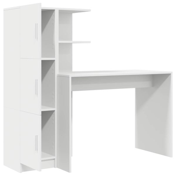 Бюро Бяло 133.5 x 50 x 124 см 2 бр.