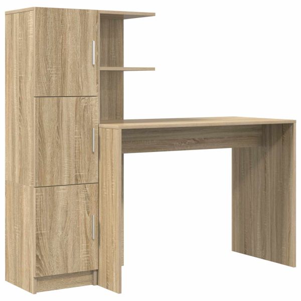 Бюро Сонома дъб 133.5 x 50 x 124 см 2 бр.