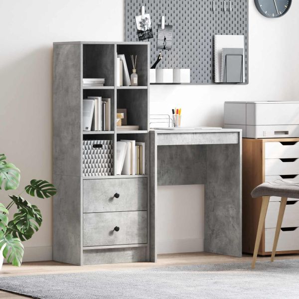 Бюро Циментено сиво 105,5 x 34 x 127 см 2 бр.