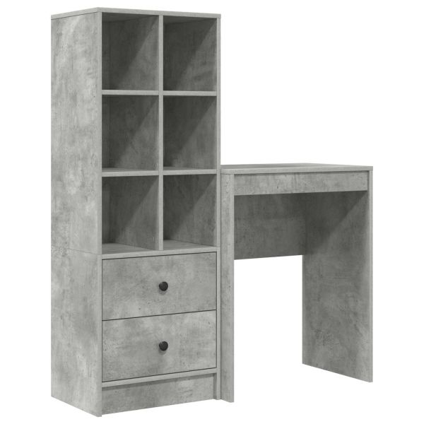 Бюро Циментено сиво 105,5 x 34 x 127 см 2 бр.