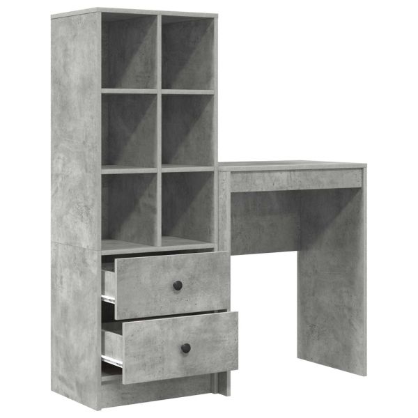 Бюро Циментено сиво 105,5 x 34 x 127 см 2 бр.