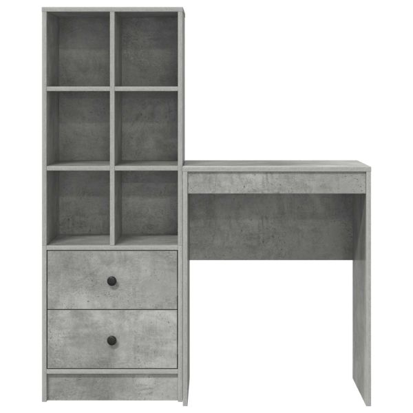 Бюро Циментено сиво 105,5 x 34 x 127 см 2 бр.