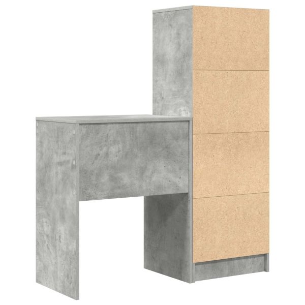 Бюро Циментено сиво 105,5 x 34 x 127 см 2 бр.
