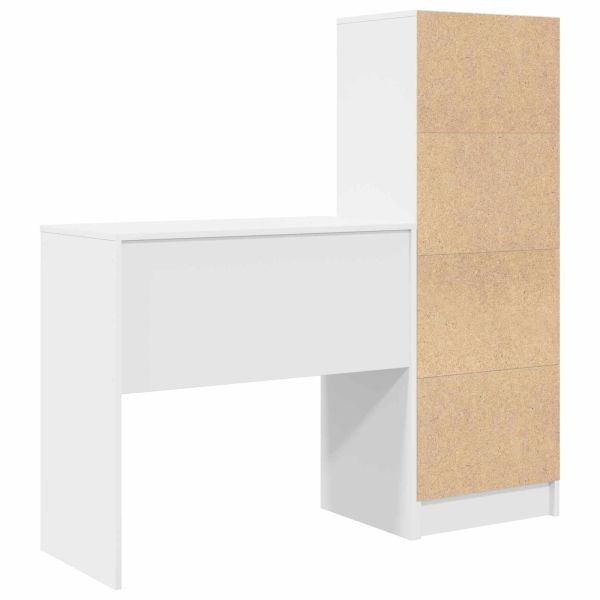 Бюро Бяло 125,5 x 40 x 127 см 2 бр.