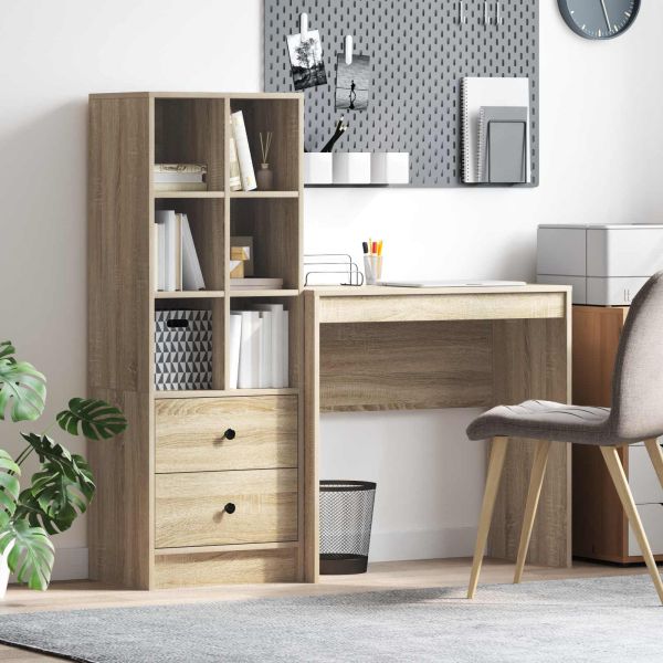 Бюро Сонома дъб 125,5 x 40 x 127 см 2 бр.