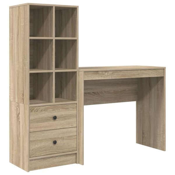 Бюро Сонома дъб 135,5 x 40 x 127 см 2 бр.