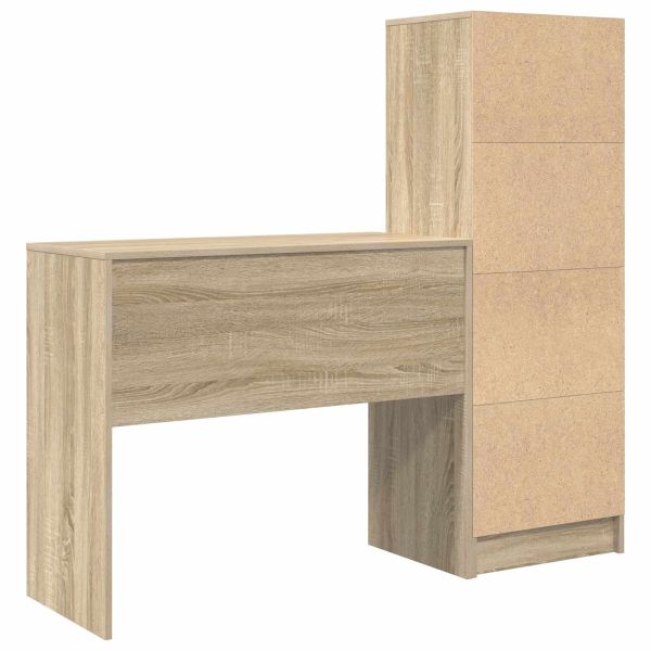 Бюро Сонома дъб 135,5 x 40 x 127 см 2 бр.