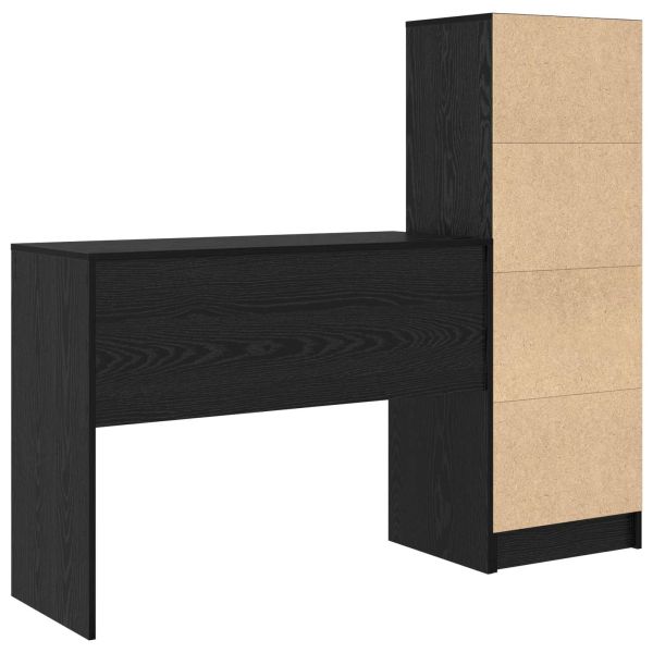 Бюро Черния дъб 145,5 x 40 x 127 см 2 бр.