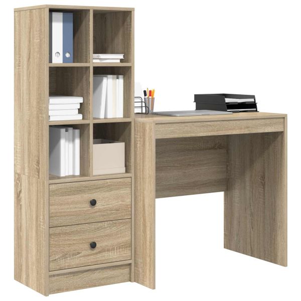 Бюро Сонома дъб 125,5 x 50 x 127 см 2 бр.