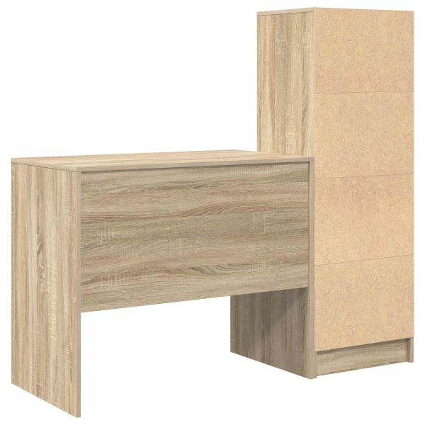 Бюро Сонома дъб 135,5 x 50 x 127 см 2 бр.