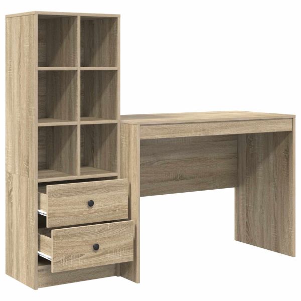Бюро Сонома дъб 145.5 x 50 x 127 см 2 бр.