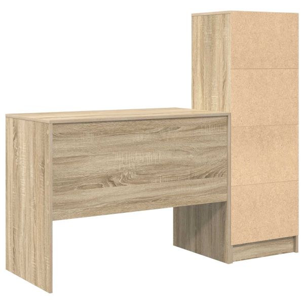 Бюро Сонома дъб 145.5 x 50 x 127 см 2 бр.