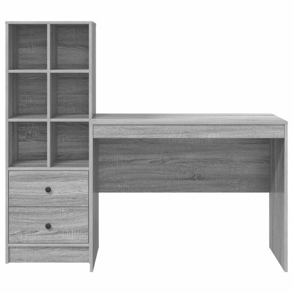 Бюро Сив Сонома 145.5 x 50 x 127 см 2 бр.