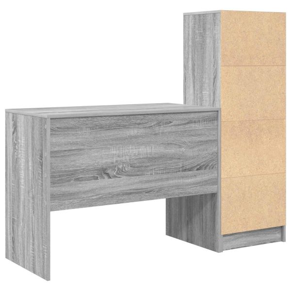 Бюро Сив Сонома 145.5 x 50 x 127 см 2 бр.