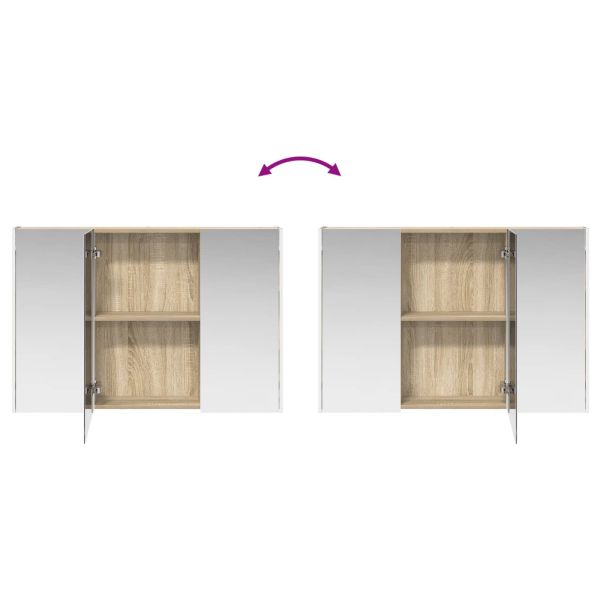 Комплект мебели за баня 4 pcs Дъб сонома