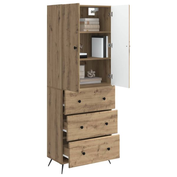 Комплект шкафове 2 бр. 66 x 34,5 x 90 см Инженерна дървесина
