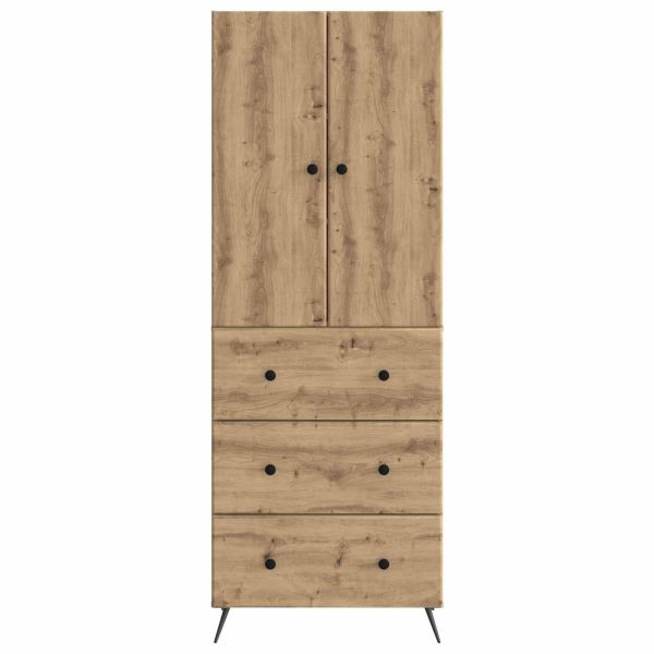 Комплект шкафове 2 бр. 66 x 34,5 x 90 см Инженерна дървесина