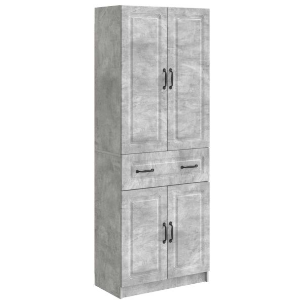 Комплект шкафове 2 pcs Бетонно сиво Инженерна дървесина