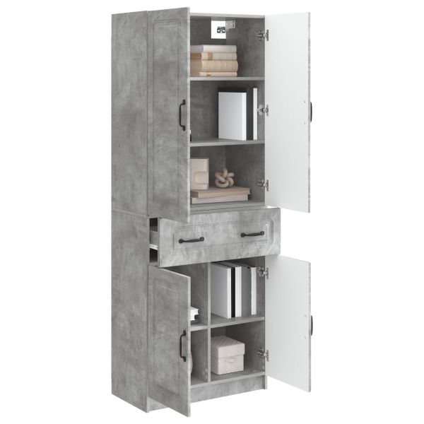Комплект шкафове 2 pcs Бетонно сиво Инженерна дървесина