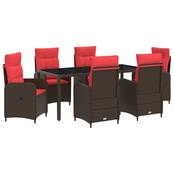 Комплект за хранене на открито 7 pcs полиратан