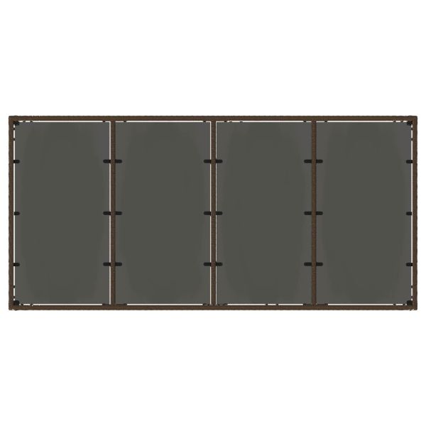 Комплект за хранене на открито 7 pcs полиратан