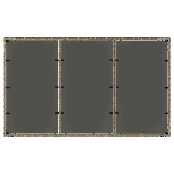 Комплект за хранене на открито 7 pcs полиратан