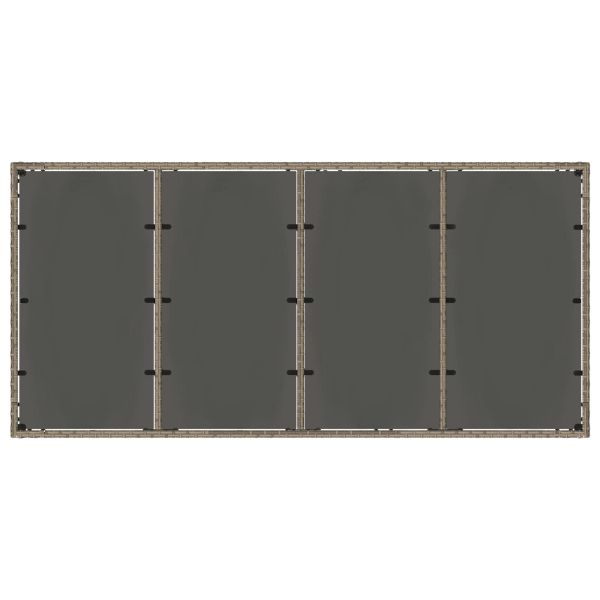 Комплект за хранене на открито 9 pcs полиратан