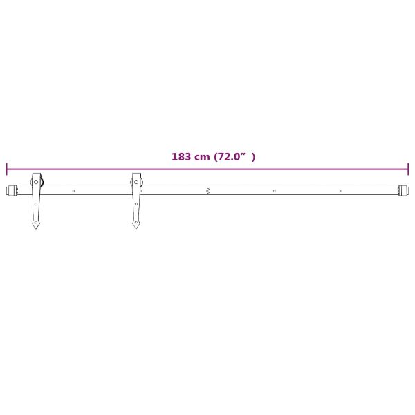Преплъзваща се врата 80 x 210 cm Естествено и бяло