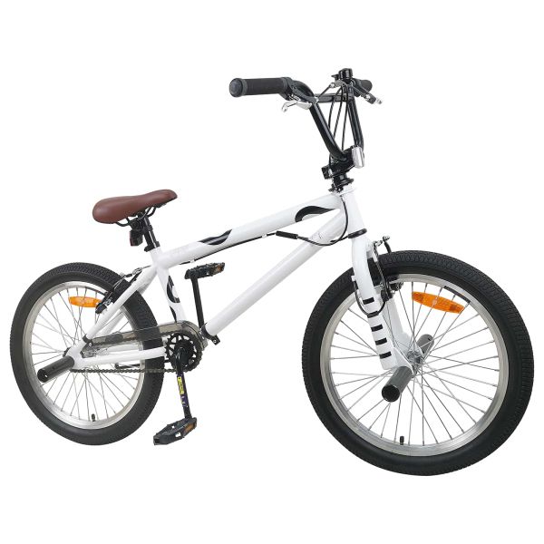 BMX Велосипед 20 инча за деца над 9 години Бяло