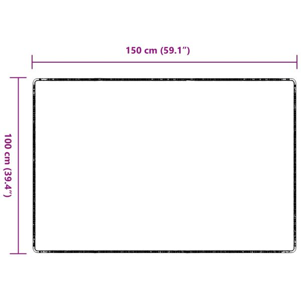 Килим пътека Антрацит 100 x 150 cm 100% Полипропилен