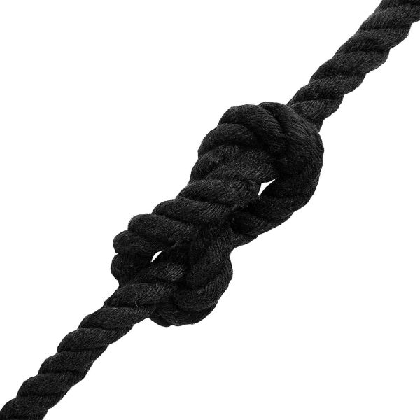 Памучен канап 10 mm 25 m Черно 100% Памук