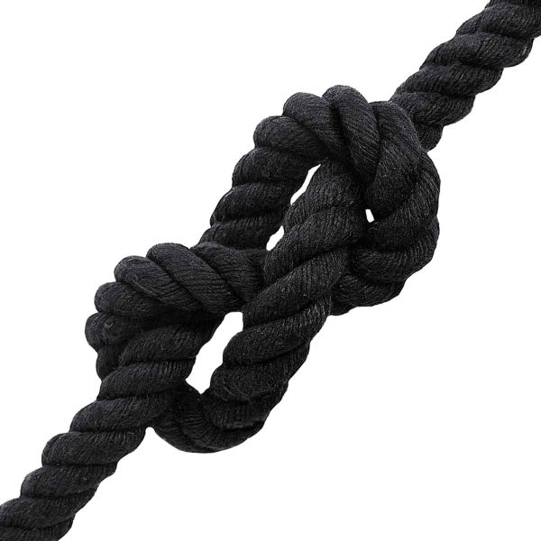 Памучен канап 20 mm 25 m Черно 100% Памук