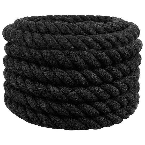 Памучен канап 60 mm 5 m Черно 100% Памук