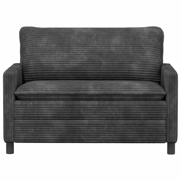 Диван Тъмносиво 126 x 81 x 87,5 см Полиестер