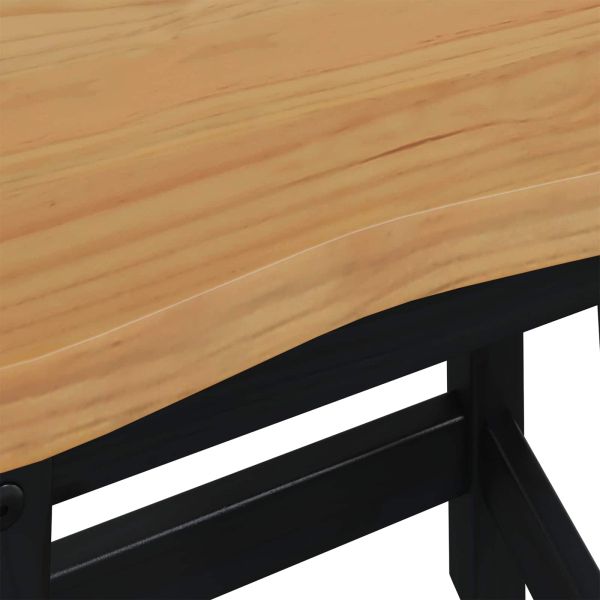 Бар стол EKAI 2 бр. Черно 40 x 29 x 45,5 см