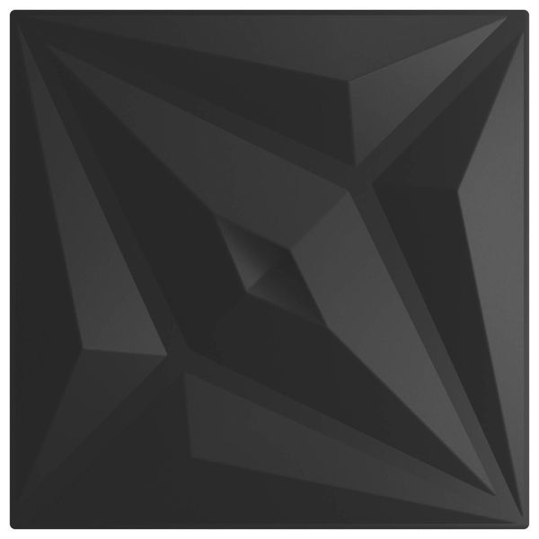 Стенни панели 48 бр. 50 x 50 cm Черна звезда XPS Пяна