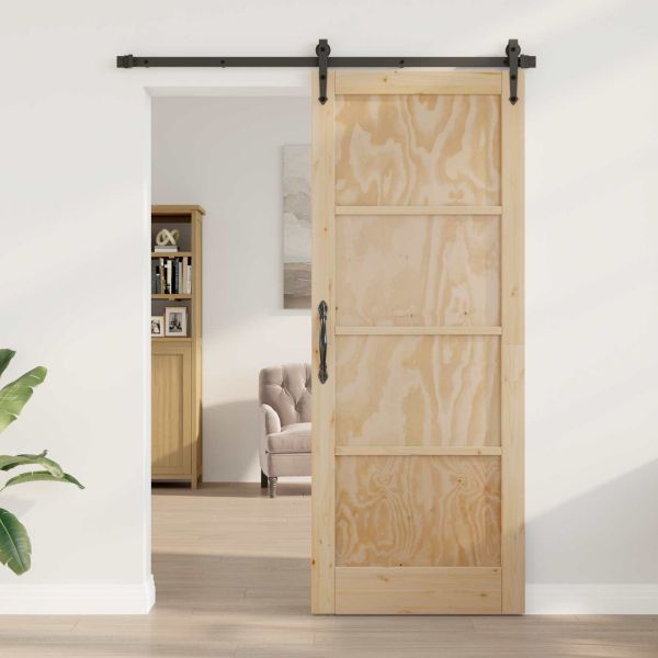 Вътрешна врата 93 x 211 см Шперплат Натурално