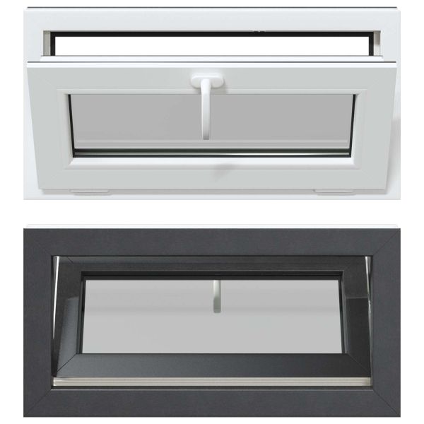 Прозорец за мазе RISOR 80 x 40 cm PVC и стъкло