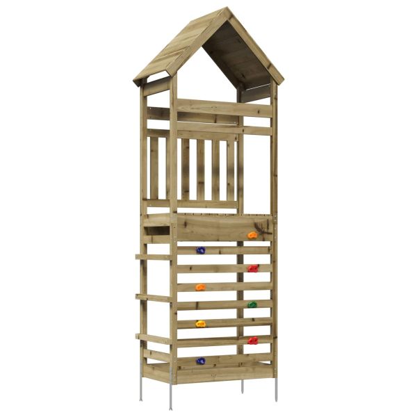Кула за игра на открито Натурално 53 x 85 x 264 см