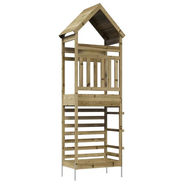 Кула за игра на открито Натурално 53 x 85 x 264 см